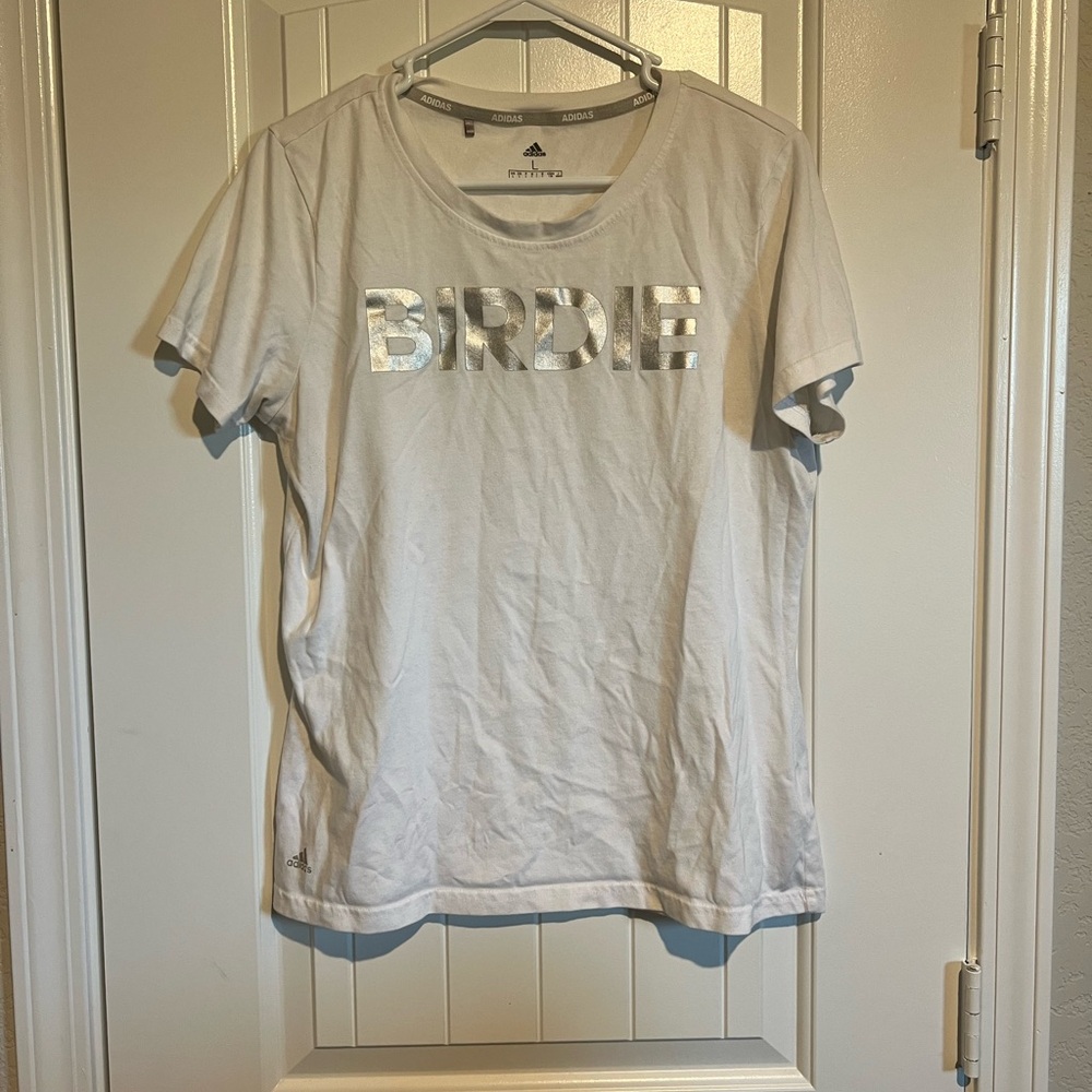 Adidas White Golf Birdie T-Shirt